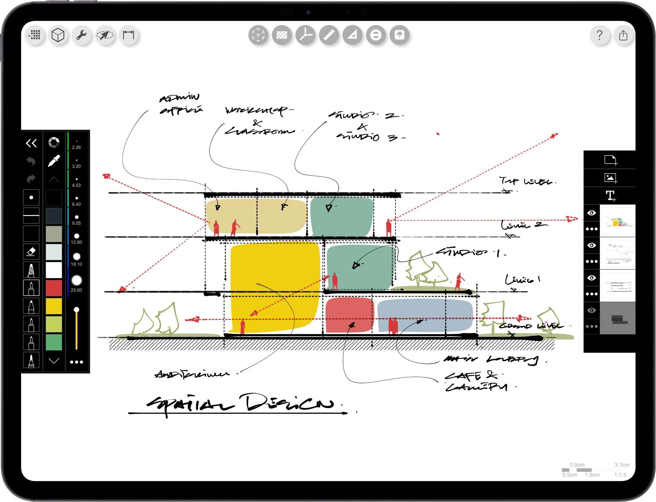 best App for architects _ iPad drawing for architecture _  diagram sketch
